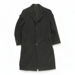 Charcoal Solid Topcoat Coat