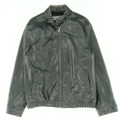 Columbia Vintage Faux Leather Bomber Jacket