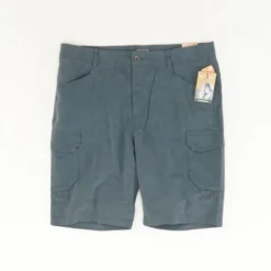 Royal Robbins Green Solid Cargo Shorts