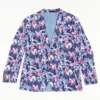 Navy Floral Sport Coat