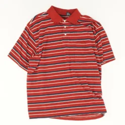 Vintage Red Short-Sleeve Polo Shirt