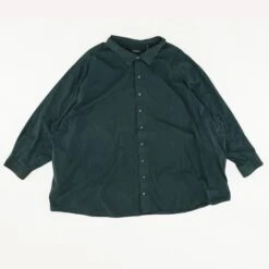 Green Polka Dot Long Sleeve Button Down