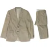 Tan Solid 2pc Suit