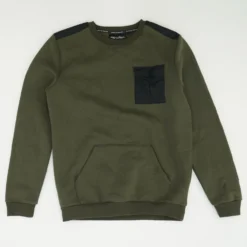 Olive Solid Sweatshirt