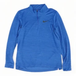 Nike Blue Solid 1/4 Zip