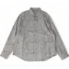 Gray Tropical Long Sleeve Button Down