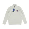 Antigua Gray Embroidered Detail Washington Wizards 1/4 Zip Pullover