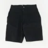 Black Color Block Denim Shorts