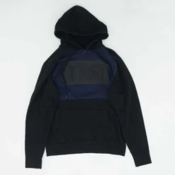 Navy Color Block Hoodie