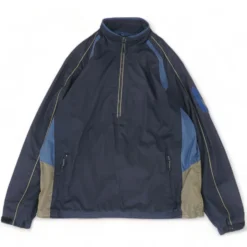 Navy Color Block 1/4 Zip Pullover