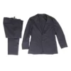 Navy Solid Silk & Wool Blend Havana 2pc Suit