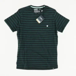 Black Striped Crewneck T-Shirt