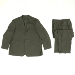 Green Solid 2pc Suit