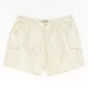 Khaki Relaxed-Fit Full-Elastic Cargo Shorts