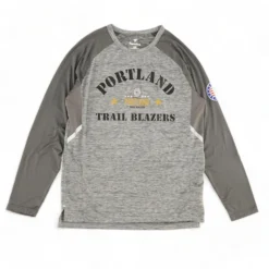 Fanatics Gray Graphic Portland Trail Blazers Active T-Shirt