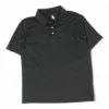 Black Solid Short Sleeve Polo