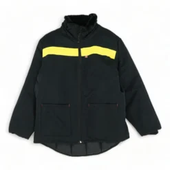 Black Color Block Lightweight Coat