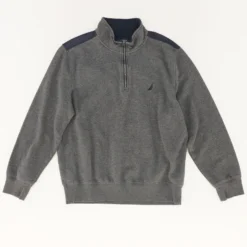 Nautica Gray Colorblock Active Pullover