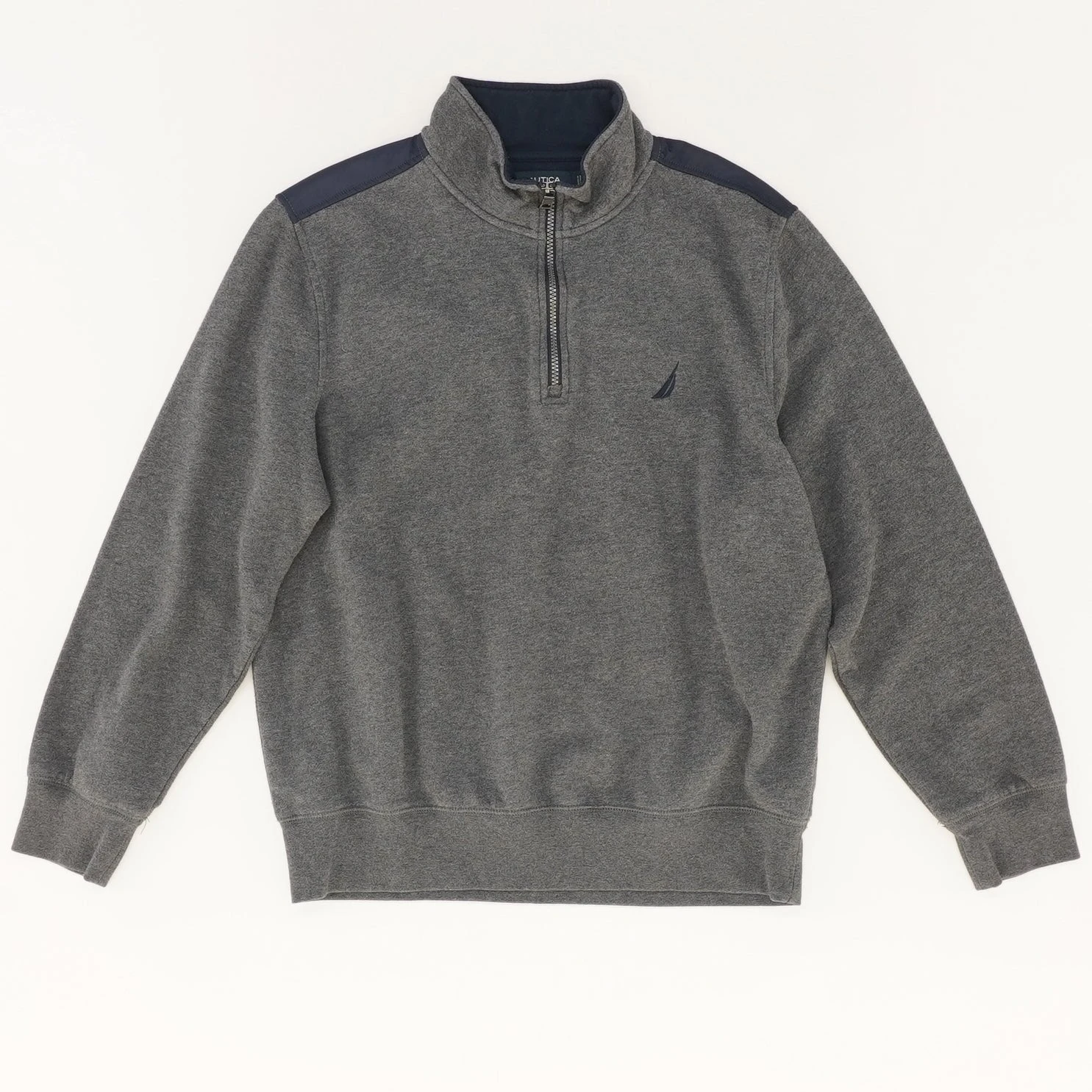 Nautica Gray Colorblock Active Pullover 1 Nautica Gray Colorblock Active Pullover