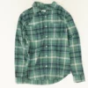 Aeropostale Green Plaid Flannel Button Down