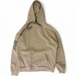 Tan Solid Hoodie Pullover