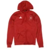 ADIDAS Red Solid Indiana Hoosiers Active Jacket