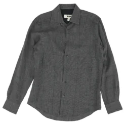 Charcoal Check Long Sleeve Button Down