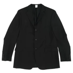Jil Sander Black Solid Tailor Made Sport Coat