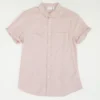 ASOS Red Solid Short Sleeve Button Down