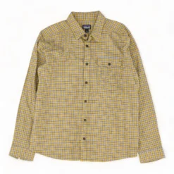 Patagonia Yellow Check Flannel Button Down