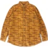 Woolrich Rust Animal Long Sleeve Button Down