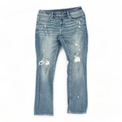 Solid Straight Jeans