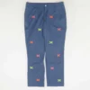 Vineyard Vines Blue Embroidered Detail Chino Pants