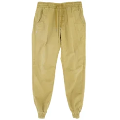 Khaki Solid Joggers Pants