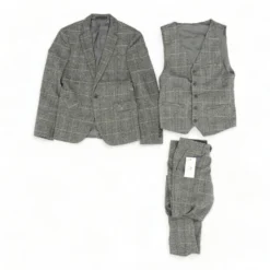 Gray Check 3pc Suit