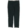 Navy Plaid Chino Pants