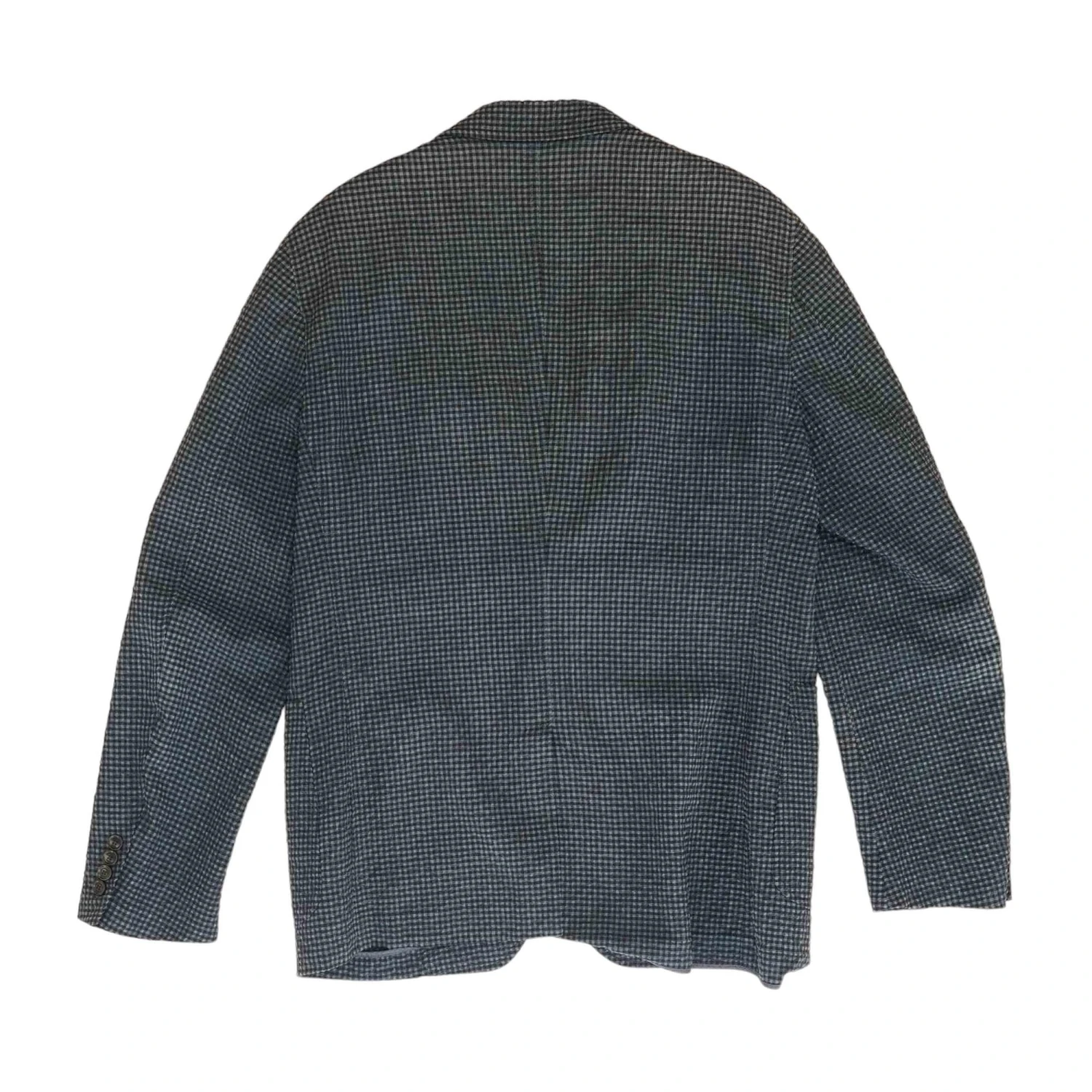 ERMENEGILDO ZEGNA Blue Check Wool & Silk Blend Milano Easy Sport Coat 2 ERMENEGILDO ZEGNA Blue Check Wool & Silk Blend Milano Easy Sport Coat - Image 2