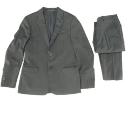 Navy Two-Piece Wool Suit