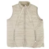Khaki Solid Puffer Vest