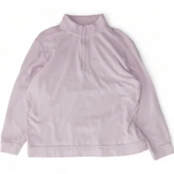 Pink Solid 1/4 Zip Pullover