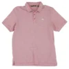 Red Striped Short Sleeve Polo