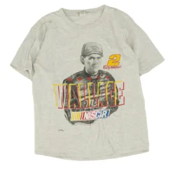 Vintage 1990's Rusty Wallace #2 Gray Short Sleeve T-Shirt